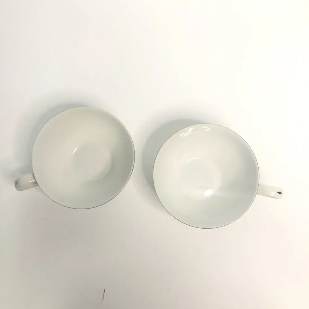 kaysons fine china golden rhapsody teacups set of 2 vintage 1961 bellflower gold